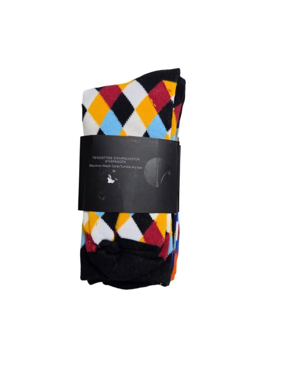 Robert Schweitzer Mens Colorful Crew Socks 3-Pack Fits Shoe Size 6-12 4510
